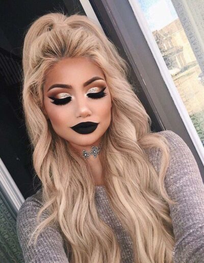 2016 full glam makeup look